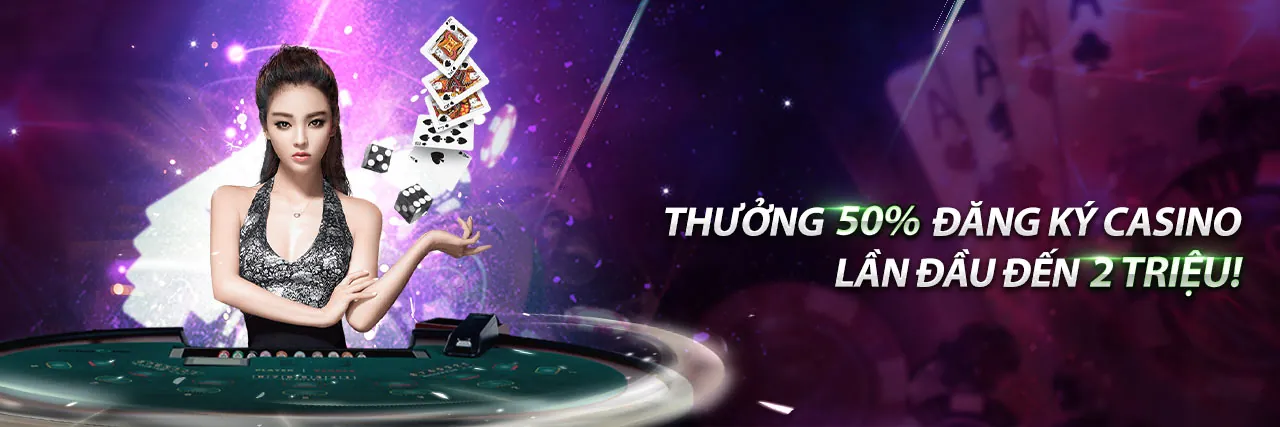 Không khí sòng bạc trực tuyến chân thực với người chia bài